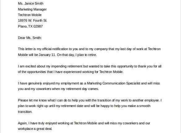 Is retirement date last day of work?